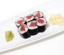 tuna maki <img title='Consumption of raw or under cooked' src='/css/raw.png' />